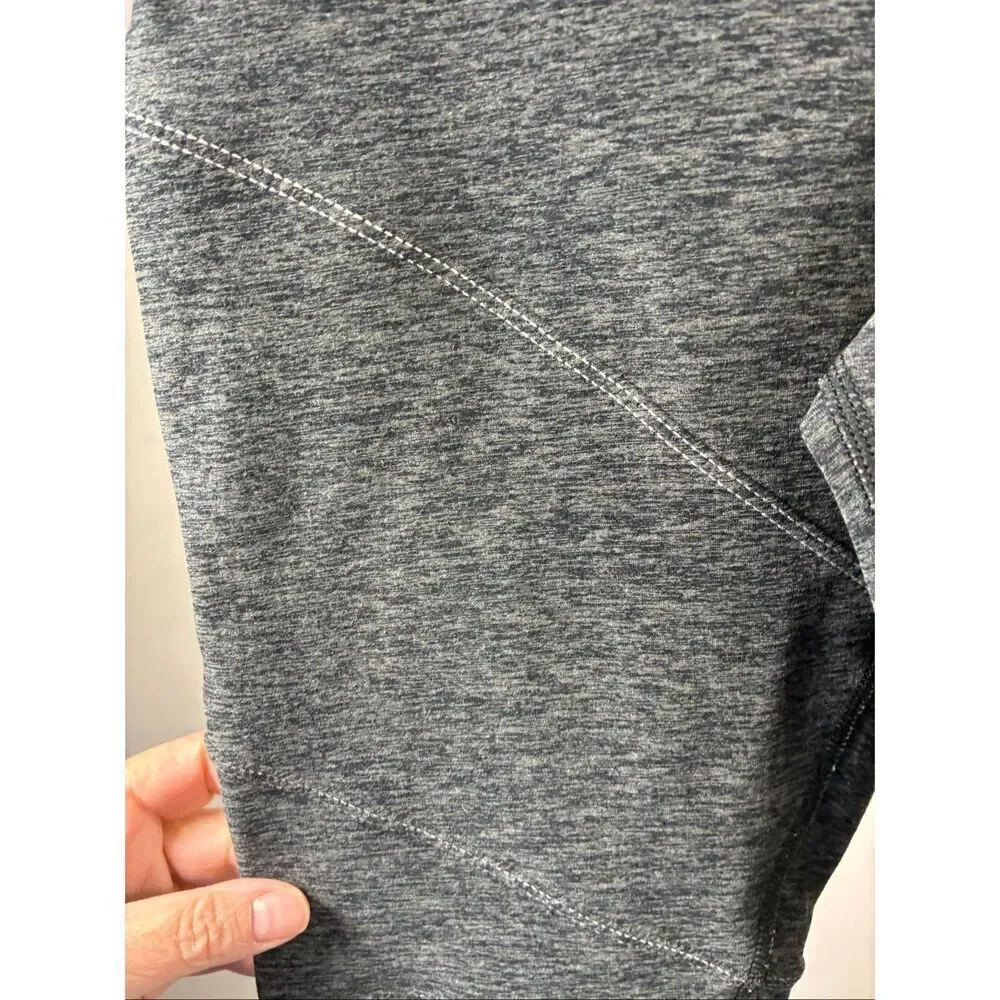 ALO Yoga High Waist Alosoft Rebel in Gray Black Heather Size S